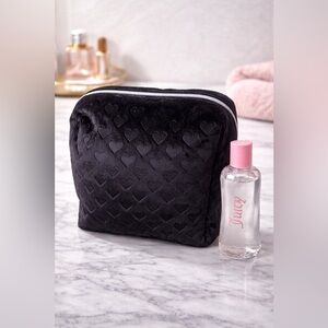 Juicy Couture Velvet Heart Toiletry Bag with Travel Bottle - NWOT